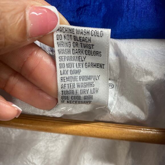 Vintage Track Jacket Small Zip Up Patriotic USA Nautical Coastal 80s - Picture 13 of 14